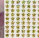 Gold Holographic Sparkle Star Stickers ~ Custom Size ~ Labels & Rewards