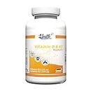 Health+ Vitamin D3 & K2, 90 Kapseln mit je 5000 IE Vitamin D3 und 200 mcg Vitamin K2, hochdosierte Vitamin D Kapseln, Made in Germany
