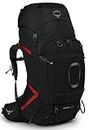 Osprey Aether Plus 70L Men's Backpacking Backpack, Black, Small/Medium