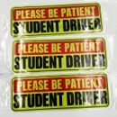 3Pcs Car Bumper Magnet Student Driver Reflective Decal sign Sticker magnetic 