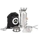 Silver Anodised Aluminium Ghillie Camping Kettles (Adventurer 1.5L Kettle + Cook Kit)