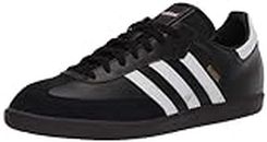 adidas Men's Samba Soccer Shoe, Black/White/Black, 9.5 M US