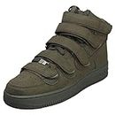 Nike Men's AIR Force 1 High strap Basketball Shoes, Sequoia/Sequoia/Sequoia, 10.5