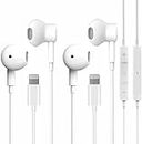 MITB 2Pack EarPods with Lightning Connector, for iPhone Earphones Wired Headphones with Microphone and Volume Control Headsets Compatible with iPhone 14 Pro Max/12/13Pro/11/XS Max/XR/XS/X/SE/8 Plus/7
