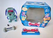 TESTED Hasbro Poo-Chi Dog Robot with Bone Broken Tail Tiger Electronics Toy 2000