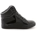 Pastry Pop Tart Grid Adult Dance Sneakers, Black/Black, Size 6
