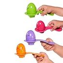 TOMY Toomies Hide and Squeak Egg and Spoon Set Baby Toy, Educational Shape Sorter with Colours and Sound, Easter Toy for Babies, Toddlers & Little Kids, Boys & Girls from 6 Months, 1, 2 & 3 Year Olds