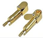 1 Pack Brass Tobacco Smoking Proto Pipe with Stash Storage Cylinder Chamber Compact