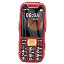 Big Button 2G Senior Cell Phone Dual SIM Card 2400mah SOS Button Unlocked Cell Phone pour Les Personnes âgées (Rouge)