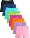 Adorel Girls Shorts Short Leggings Summer Solid Color Pack of 8 Colorful Childhood 10-11 Years (Manufacturer Size 170)