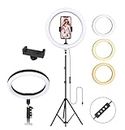 Tygot Professional (14 Inch) Led Ring Light with 7 Feet Tripod Stand for Mobile Phones & Camera, 3 Temperature Mode Dimmable Lighting, Photo-Shoot, Video Shoot, Makeup & More