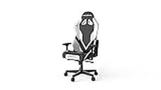 DXRacer G Series Modular Gaming Chair with Removable Seat Cushion and 4D Metal Armrest (Black & White)