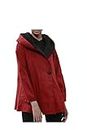 Mycra Pac Mini Donatella Womens Fashion Travel Raincoat, Red - Medium