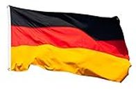 Banderas de aricona – bandera de alemania resistente a la intemperie con 2 ojales de metal - bandera nacional alemana 90 x 150 cm