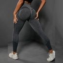 Mujeres Push Up Yoga Pantalones Cintura Alta Correr Leggings Deportes Fitness Gimnasio Entrenamiento