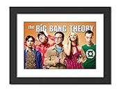 inspire TA Big Bang Theory Art Poster An American Comedy Friendship Web Series Poster Paintings For Room & Office (12 inches x 9inches)