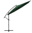 Shade 10 ft Patio off set Green Garden Umbrella with stand base, Outdoor Umbrella Big Size With UV Protection and Cross Base, Premium Fabric Umbrella and Fade Resistant Patio Umbrella