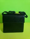 Vintage Salvatore Ferragamo Black  Leather Handbag/ Missing shoulder strap. 
