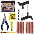 WILLIBEE 6 in 1 Universal Tubeless Tire Puncher Kit Emergency Flat Tire Repair Patch Puncture Kit for Car, Bike, SUV, & Motorcycle