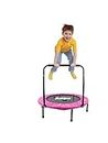 Let's Play® LP-1002 Imported Trampoline Jumping Trainer for Adult and Kids, Rebounder Trampoline Metal Springs, Handle and Padding for Indoor and Outdoor 36/38/40/48 Inch Size.