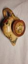 Vintage Italy Ceramic Handpainted Candle Holder  Biagioli  Gubbio