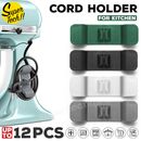 Up 12Pcs Wire Cable Organizer Winder Cord Holder for Kitchen Appliances Computer