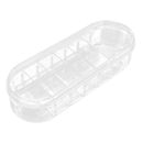 Electronics Organizer Clear Plastic Cable Storage Bin Box Cord Holder for Home