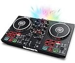 (Refurbished) Numark Party Mix II DJ Controller with Built-In Light Show, Black