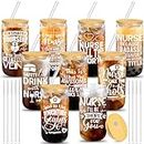 SiliFine 9 Set Appreciation Nurse Gifts for Women Nurse Week Gift Funny Gifts for Nurses Can Shaped 16 oz Drinking Beer Nurse Cup with Lids Straws Brushes for Nurse Practitioner Graduation (Stylish)