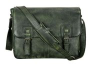 Mens Laptop Bag Genuine Leather Laptop Briefcase Satchel Shoulder Messenger Bag