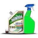 Home-Secure Neem Veda Pure Neem Oil for Spray on Plants Garden and Farming | Organic Cold Pressed Water Soluble Natural Pest Repellent (with spray bottle) (230 ML)