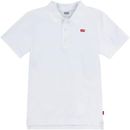 Poloshirt LEVI'S KIDS "LVB BACK NECK TAPE POLO" Gr. 12 (152), weiß (white) Jungen Shirts Poloshirts for BOYS