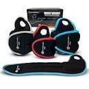 Pair of Wrist Weights With Hole for Thumb, Great for Fitenss Running Workouts & All Kind of Cardio Exercises (2 LB - PAIR - 4 Lb total) Black