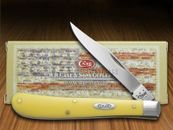 Cuchillo Case xx Slimline Trapper amarillo Delrin acero al carbono cuchillos de bolsillo 00031
