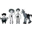 Disney Pixar Toy Story Woody Roundup Pack 4 Figures Black & White, Woody Jessie Bullseye Stinky Pete Monochromatic Movie Characters 7 Inch Scale [Amazon Exclusive]