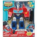 Jam'n Hasbro: Transformers Rescue Bots Academy: Optimus Prime RC Robot - 12" Walking Transformer, Lights & Sounds, Radio Controlled, Full Function, 2.4 GHz