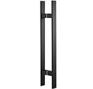 ARMZ Premium barn Door Handles - Matte Black - Stainless Steel Push Pull Handle for Front Entry Door (1200 mm)