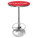 Trademark Global Coca-Cola Pub Table Wood in Brown/Red | 42 H x 27.375 W x 27.375 D in | Wayfair Coke-2000-v3