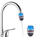YuanYouTong Tap Water Filter, Activated Carbon Tap Filter Purifier Water Filtration System, Removes Fluoride Heavy Metals Hard Water Softener Water Sink Faucet Filter for ​Home Kitchen Bathroom Shower
