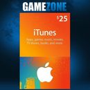 iTunes Gift Card $25 USD USA Apple iTunes 25 Dollars United States 