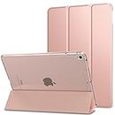 MOCA [Translucent Back] Smart Case for iPad Air 2 (2014 Launched) A1566 A1567 iPad Flip Cover (Rose Gold)