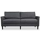 Yaheetech 2 Seater Sofa, 191cm, Modern Fabric Sofa Couch, Love Seat Sofa Settee, Sectional Sofa for Living Room, Office, Bedroom, Grey