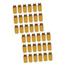 Mipcase 36 Pièces portable makeup perfume cosmétiques mason jar organizer bottle bouteille verre mini flacon de parfum petite bouteille d'huile miniature bouteille de parfum Fiole couvrir