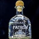 Patron Tequila Personalized Engraved EMPTY Bottle/Decanter (Compatible replacement for Patron bottle)