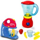 Pretend 2 in 1 Juicer Blender & Mixer Toy kids Real Working kitchen Appliances