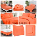 Select Bedding Linen 1000 TC OR 1200 TC Egyptian Cotton Sateen Orange Solid