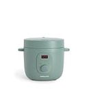 CREATE/RICE COOKER/Cuisseur à riz électrique 2L Vert sage/Programmable jusqu'à 24h, Prépare des plats à la vapeur, des ragoûts ou des soupes, Fonction maintien au chaud, 400W