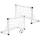 Fancyes Kids Soccer Goals for Backyard Football Goal Post Foldable Soccer Net for Outdoor Indoor