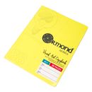 5 x Memory Aid A5 giallo 88 pagine notebook di carta copiatori cuscinetti da scrittura rivestiti