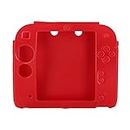 OSTENT Soft Silicone Full Protection Gel Pouch Case Cover Compatible for Nintendo 2DS Console - Color Red